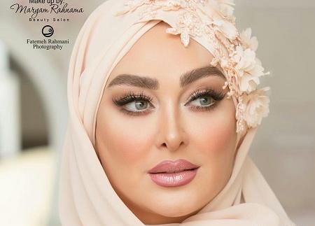 عکس الهام حمیدی با آرایش