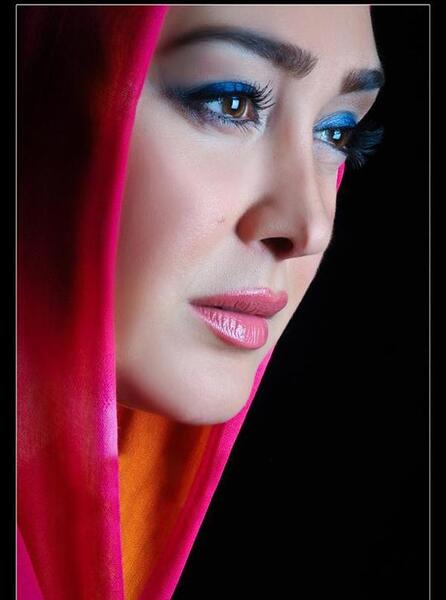 عکس الهام حمیدی با آرایش