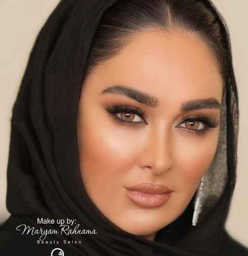عکس الهام حمیدی با آرایش