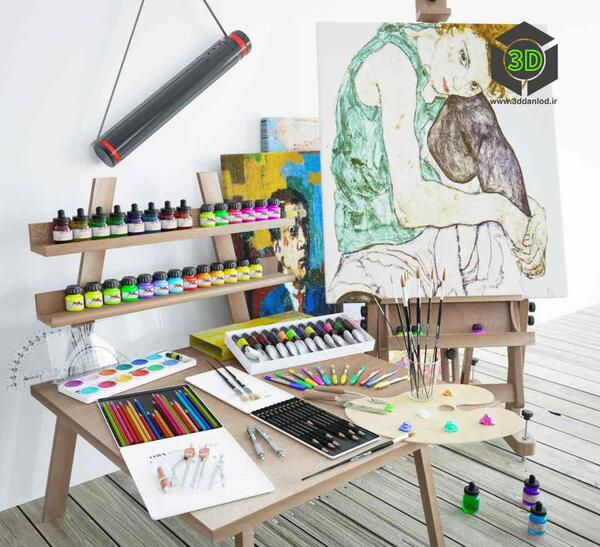 عکس وسایل طراحی برای پروفایل