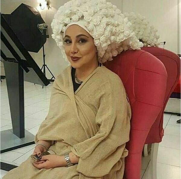 عکسهای بهنوش بختیاری در آرایشگاه