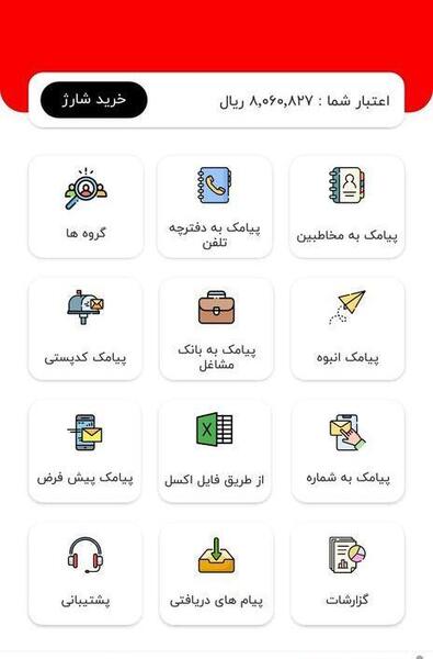 عکس پیامک گروهی