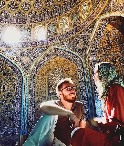 عکس طاووس مسجد شیخ لطف الله