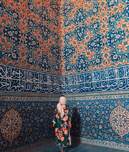 عکس طاووس مسجد شیخ لطف الله