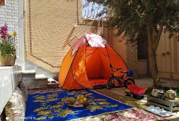 عکس طبیعت حیاط