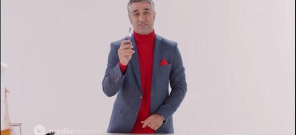 عکس پژمان جمشیدی در تبلیغ شهر فرش