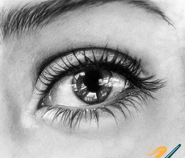عکس سیاه سفید چشم و ابرو