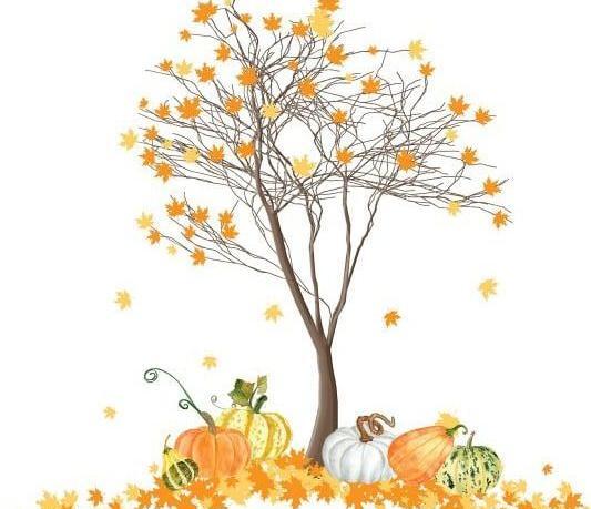 عکس نقاشی پاییزی دخترانه