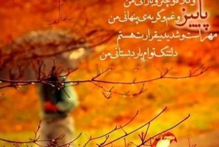 عکس نوشته پاییز غریب و بی رحم