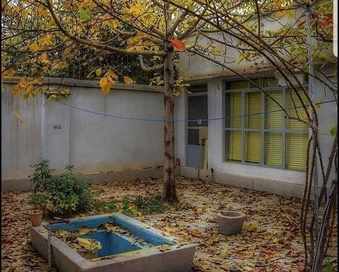 عکس حیاط پاییزی