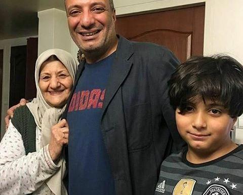 عکس امیر جعفری و مادرش