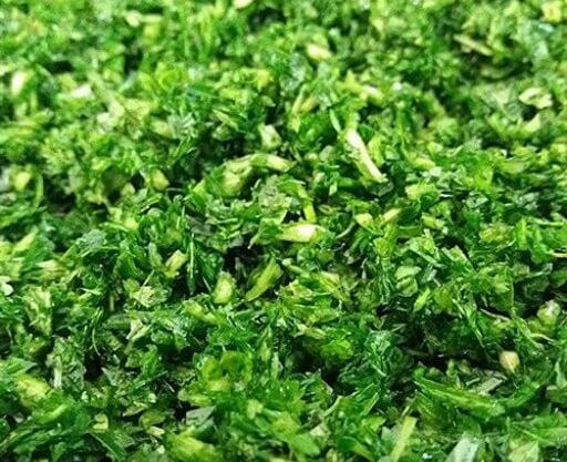 عکس سبزی قورمه خرد شده
