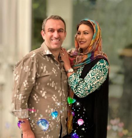عکس فریبا نادری و همسرش