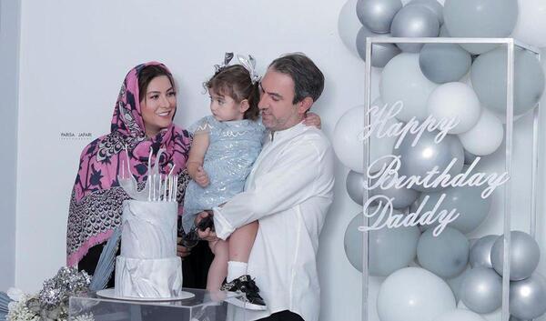 عکس فریبا نادری و همسرش