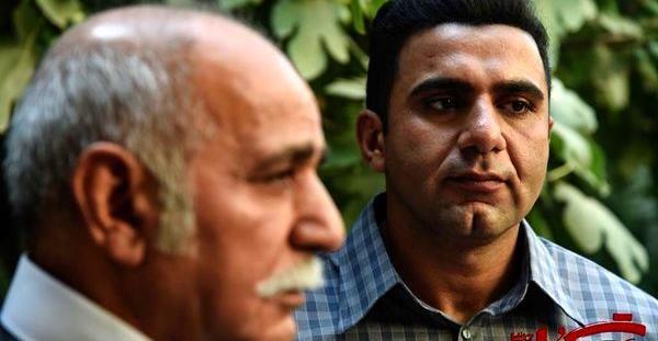 عکس پرویز پرستویی در کنار پسرش