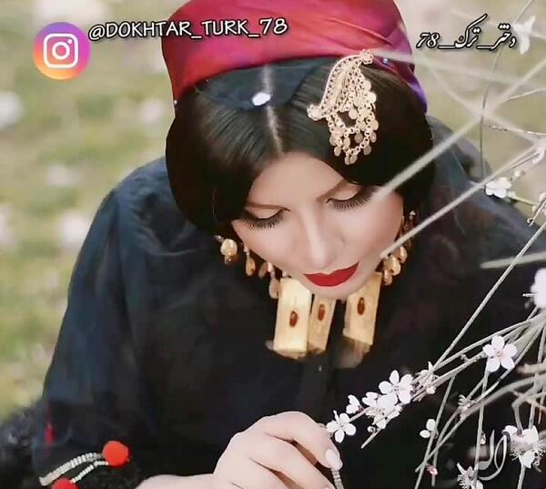 عکس دختر قشقایی غمگین