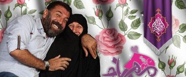 عکس علی انصاریان مادرش