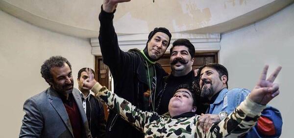 عکس بهرام افشاری با محسن تنابنده