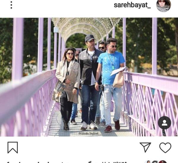 عکس ساره بیات منوچهر هادی