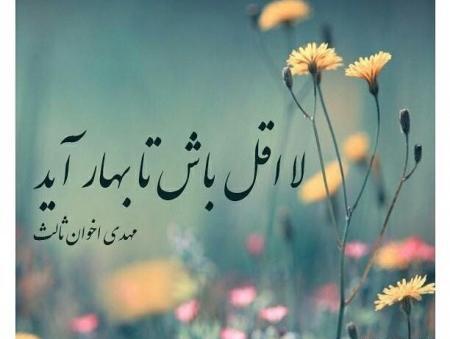 عکس نوشته شعر پاییز اخوان ثالث