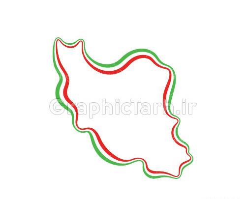 عکس نقشه ی خام ایران