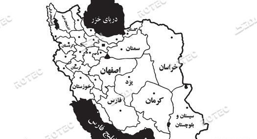 عکس نقشه ی خام ایران