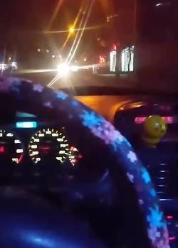 عکس استوری رانندگی در شب با اهنگ