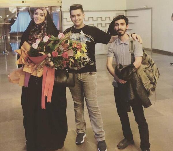 عکس همسر الهام چرخنده و پسرش