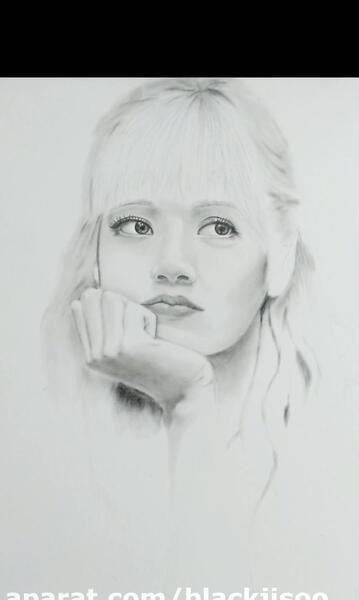 عکس نقاشی لیسا بلک پینک