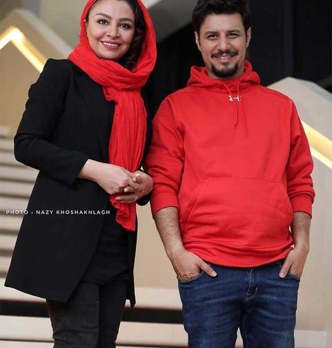 عکس جواد عزتی همراه با همسرش
