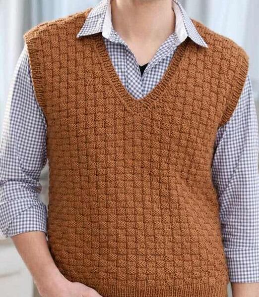 عکس ژیله مردانه بافتنی