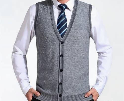 عکس ژیله مردانه بافتنی