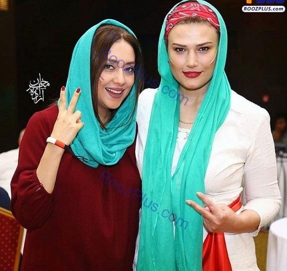 عکس بهنوش بختیاری کنار بهرام رادان