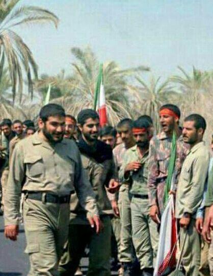 عکس سردار سلیمانی در جنگ