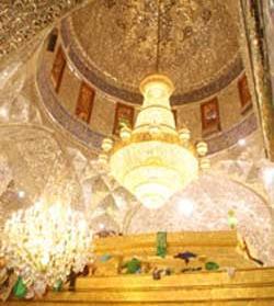 عکس لوستر حرم امام حسین
