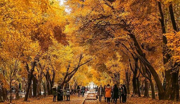 عکس پاییز چهارباغ اصفهان