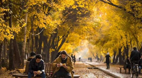 عکس پاییز چهارباغ اصفهان