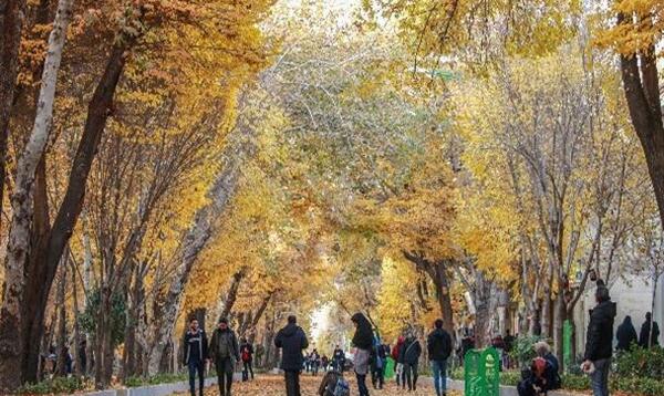 عکس پاییز چهارباغ اصفهان