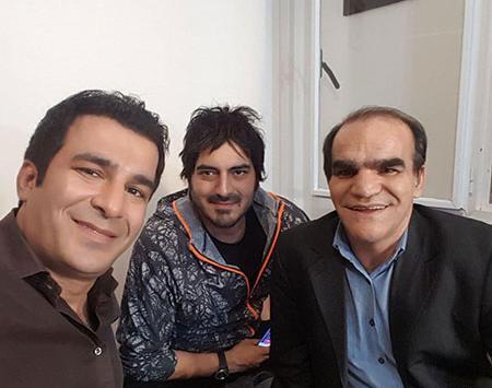 عکس اصغر حیدری با دخترش