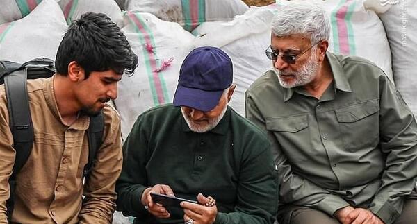 عکس حاج قاسم سلیمانی و ابومهدی مهندس