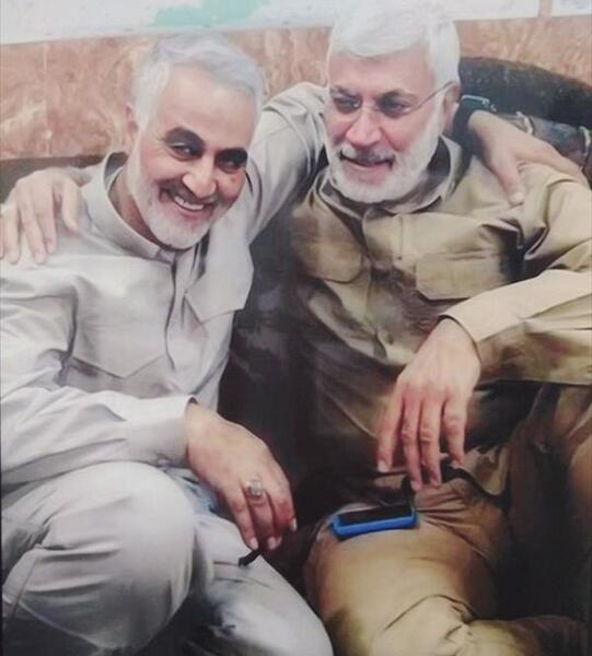 عکس حاج قاسم سلیمانی و ابومهدی مهندس