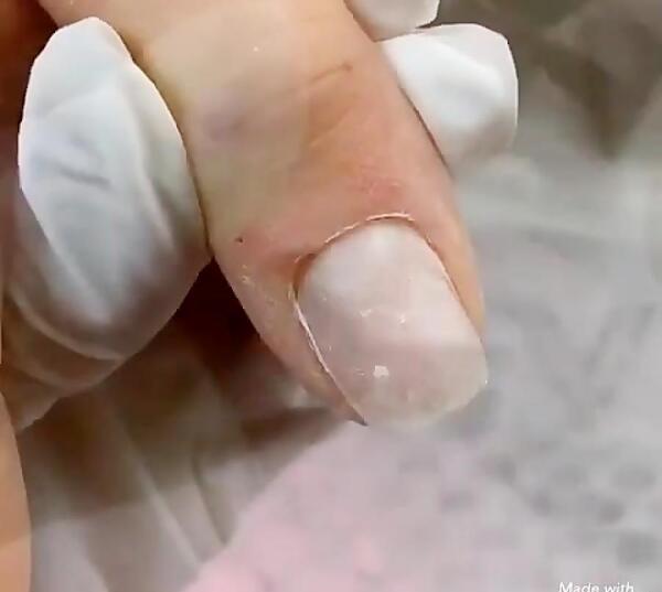 عکس ناخن لمینت شده