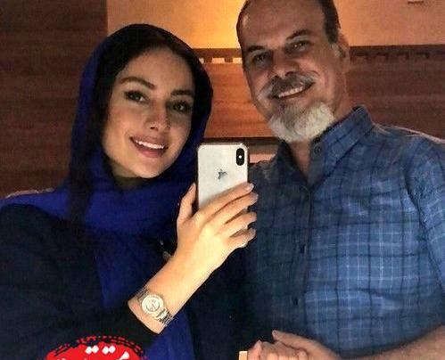 عکس ترلان پروانه در کنار همسرش