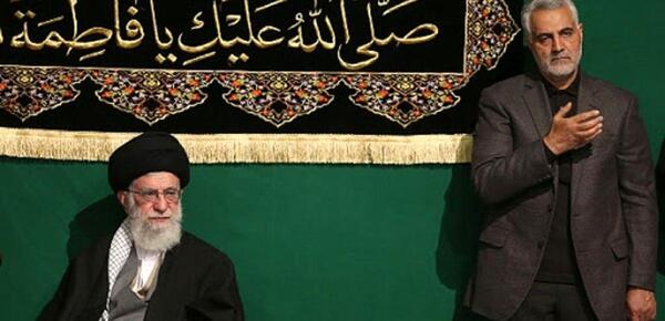 عکس سردار سلیمانی در فاطمیه