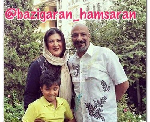 عکس علیرضا خمسه به همراه همسرش