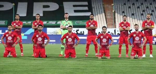عکس تیم پرسپولیس با حامد لک