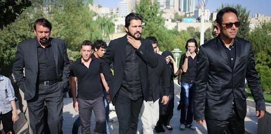 عکس حامد بهداد با پدرش