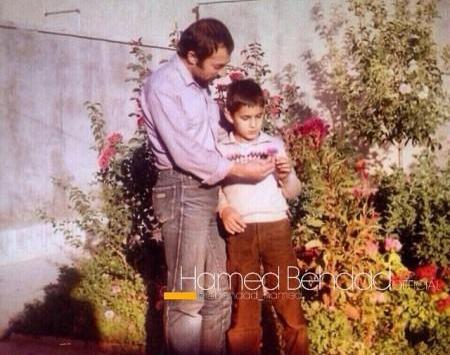 عکس حامد بهداد با پدرش