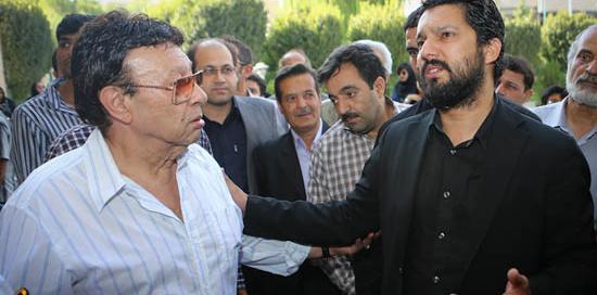 عکس حامد بهداد با پدرش