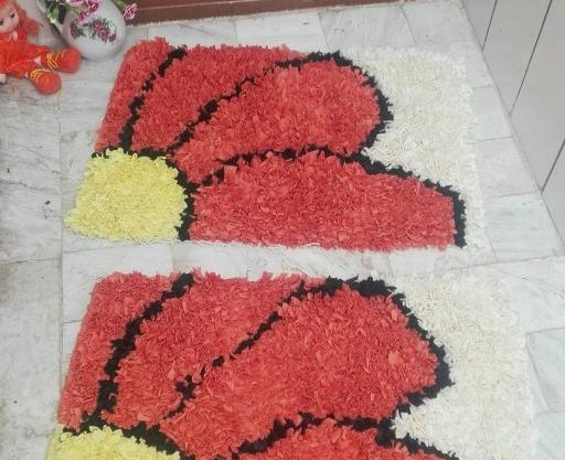 عکس فرشینه طرح گل